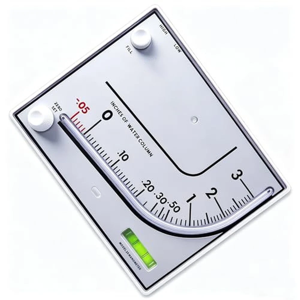 Reliable HVAC Tool Inclined Tube Gauge 190*150*32 mm HVAC Pressure Tool 3 Accuracy Measurement Low Evaporation Liquid