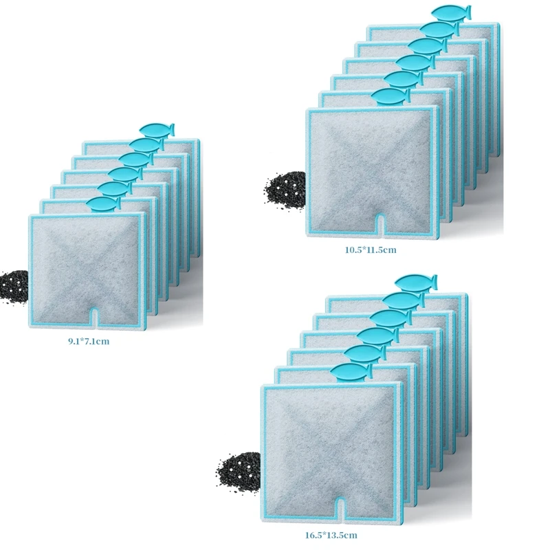 

6Pcs Suitable For Aqueon Fish Tank Aquarium Filter Replacement Activated Carbon Filter Elements Easy To Use (M)