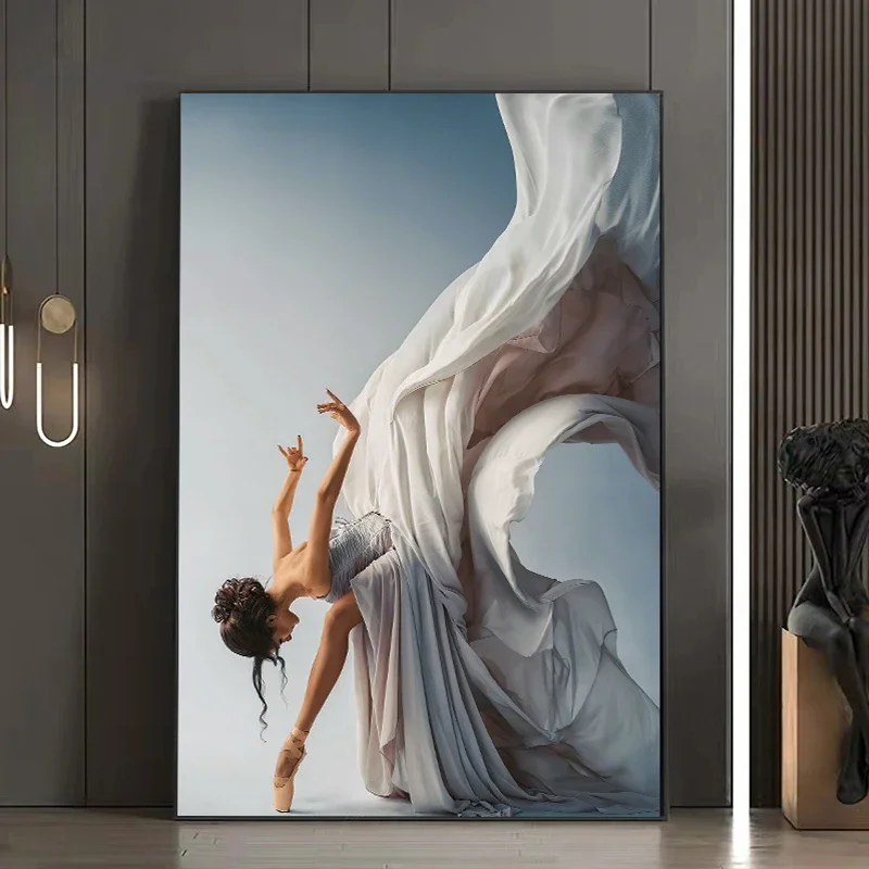 1pc frameless Canvas Painting Modern Ballet Dancer Canvas Printing Canvas Painting Figure Wall Art Pictures for Dance Room Livin