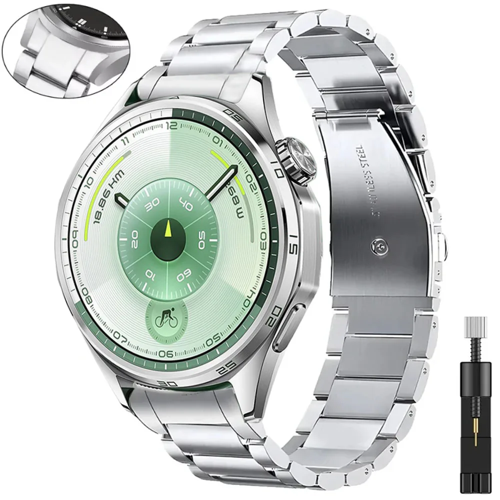 

No Gap Official Interface Strap For Huawei Watch GT6 GT5 GT4 46mm Metal Stainless Steel Watchband For Huawei Watch GT6 46mm Belt