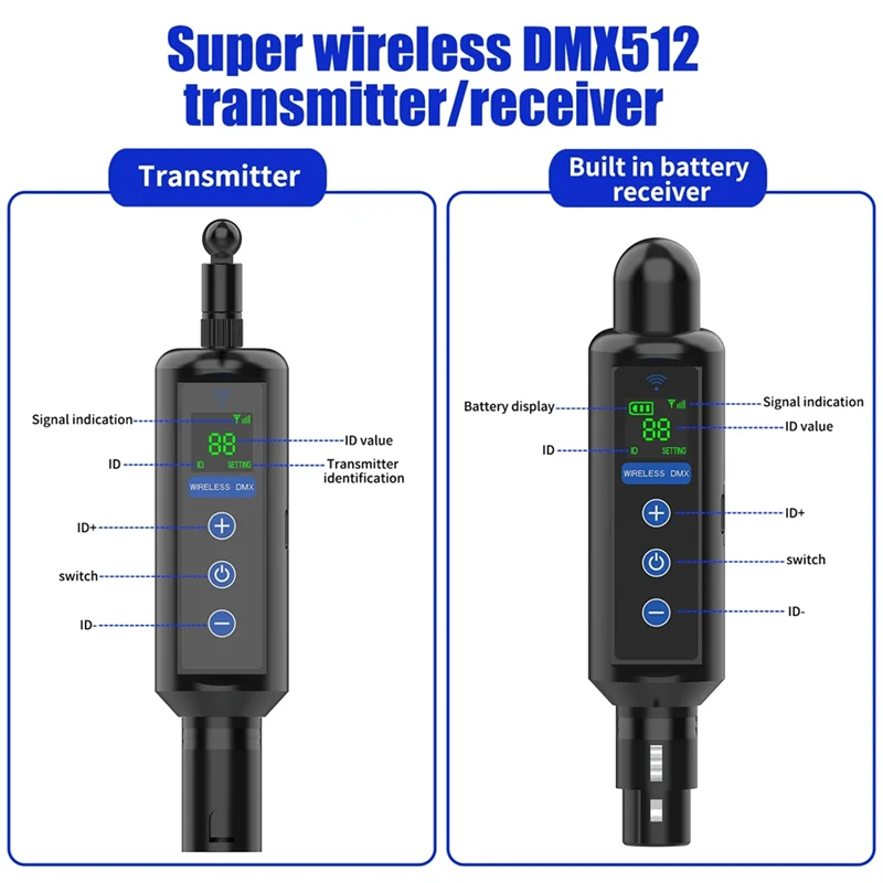 A76X-émetteur récepteur Dmx sans fil émetteur récepteur Dmx pour éclairage de Bar de fête Disco de scène LED