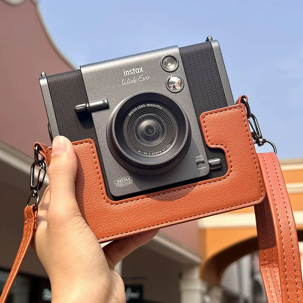 For Fujifilm Instax WIDE EVO Bag For Fuji Wide Evo 3in1 Bag Camera Bag PU +Lens Protection Cover+Photo Albums+EVO Tempered Film