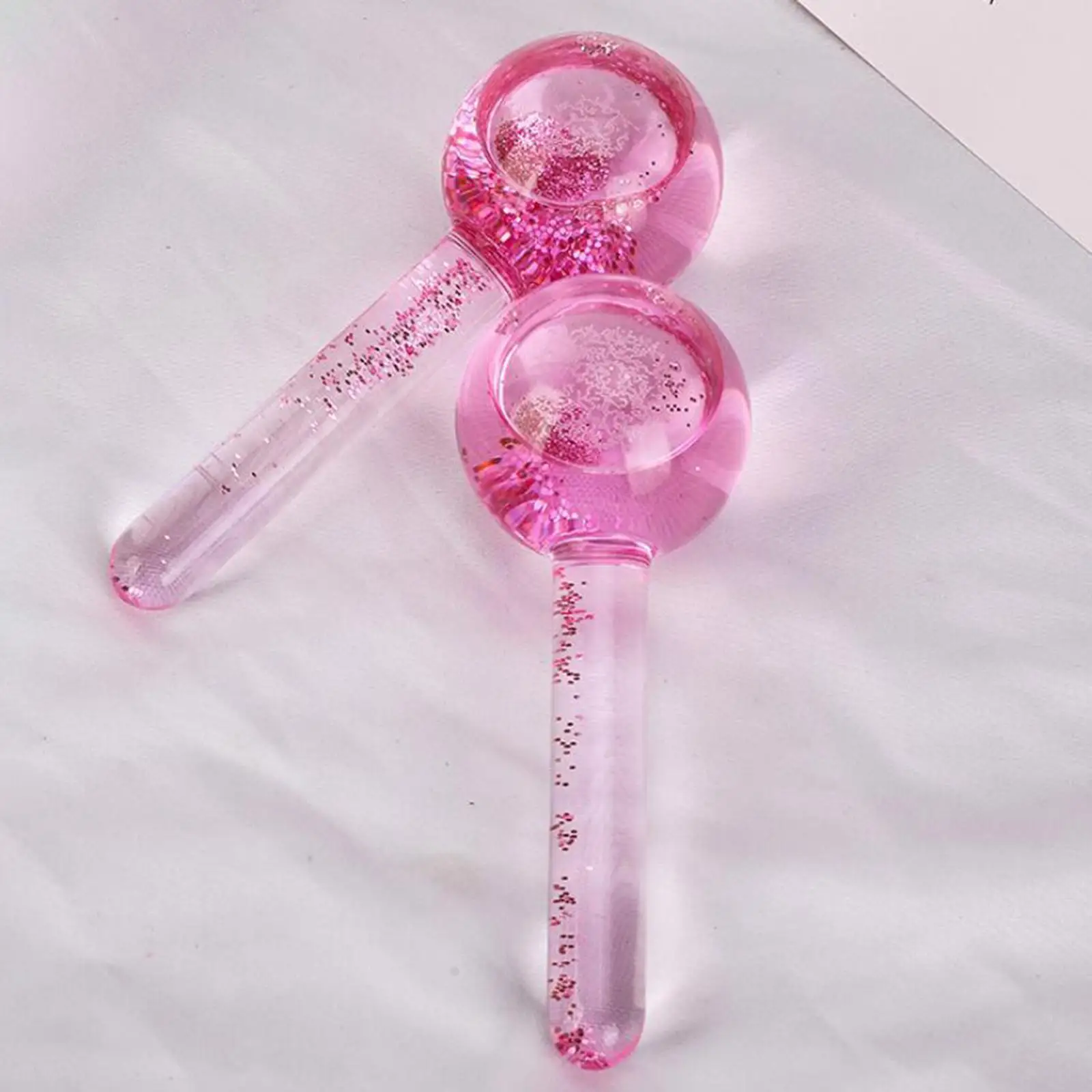 ลูกบอลคริสตัลน้ำแข็งสำหรับดูแลผิวหน้าและลำคอ สีฟ้า