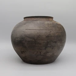 Old grey pot, Flower vase, Home decoration