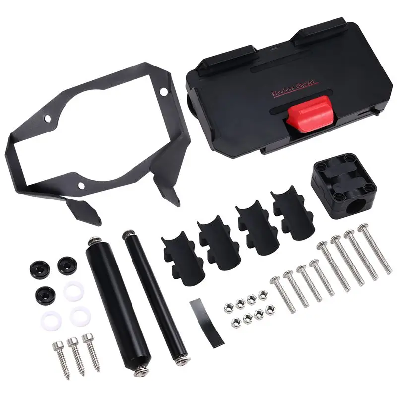 

Motorcycle Wireless Holder With GPS Navigation Bracket Mount 12MM For 1090 ADV 1190 ADV Accessories