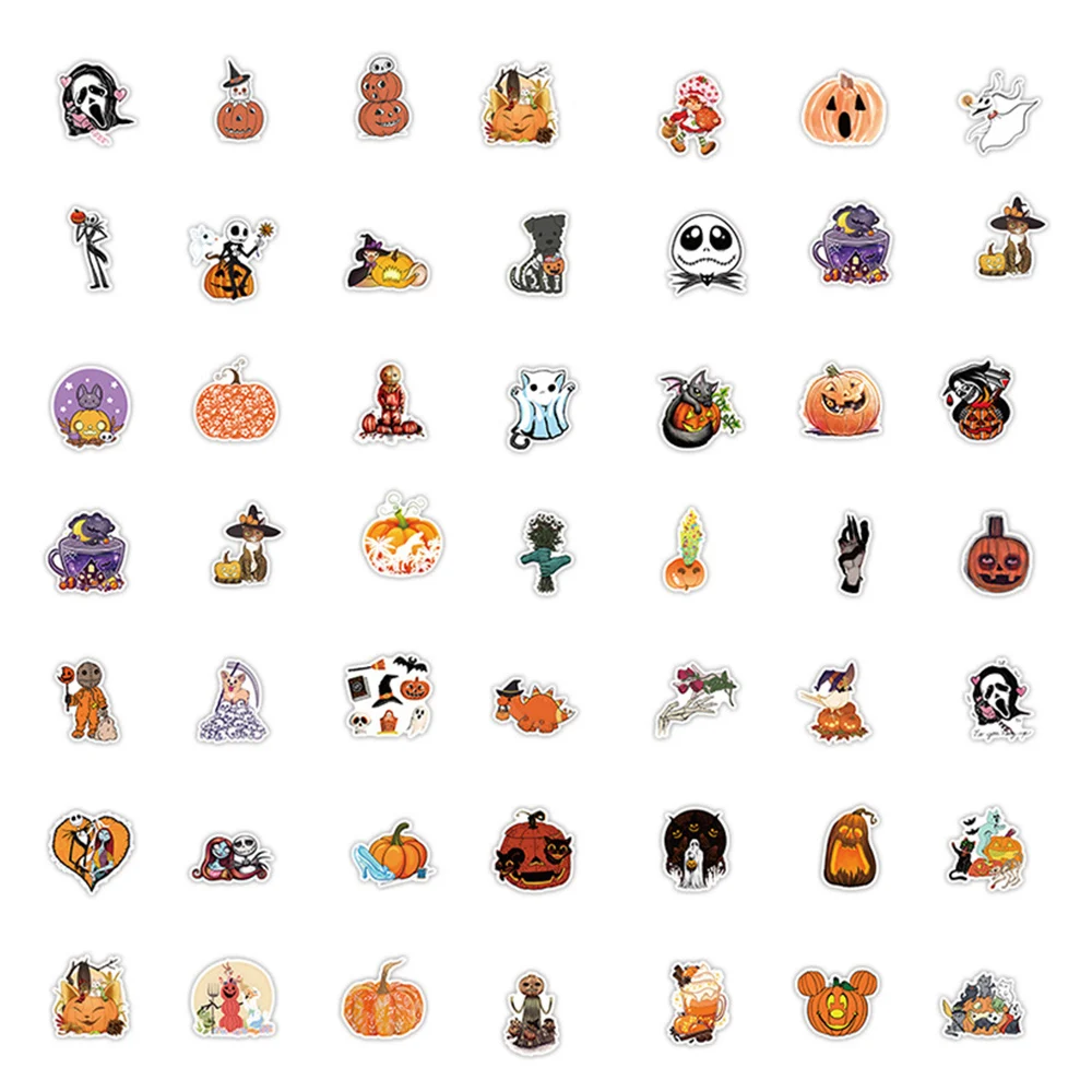 10/30/53Pcs Cartoon Horror Hallowmas Waterdichte Stickers Laptop Motorfiets Telefoon Auto Koffer Skateboard Decoratie Sticker Speelgoed