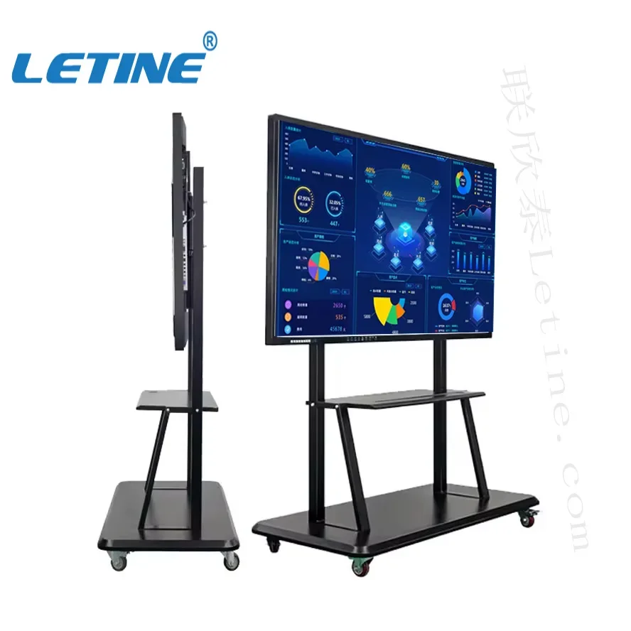 

Standing Classroom Finger Touch Interactive Smart Whiteboard 55 65 98 inch Kiosk Display Smart Board