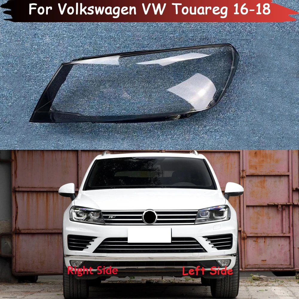 

Car Headlight Cover Headlamp Lampshade Lampcover Lamp Light Covers Glass Lens Shell For Volkswagen VW Touareg 2016 2017 2018