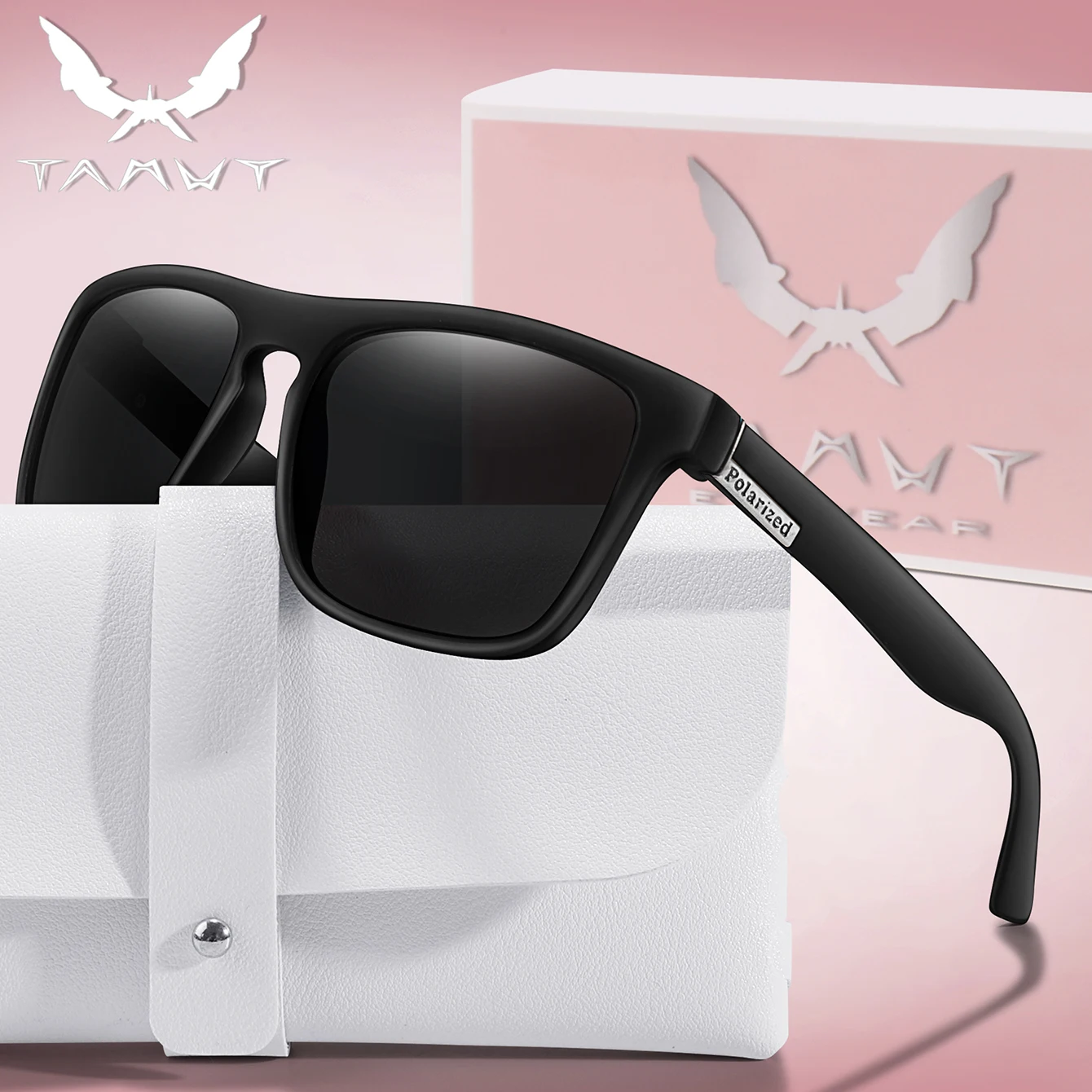 Retro Style Polarized Sunglasses Square Frame UV400 Night Vi