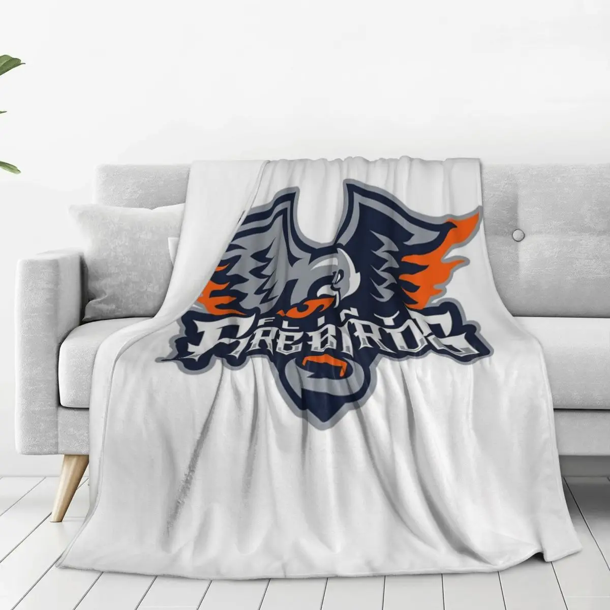 Flint Firebirds Hockey Blankets Flannel Portable Sofa Throw Blankets For Home Bedroom Outdoor Throws Bedspread Quilt