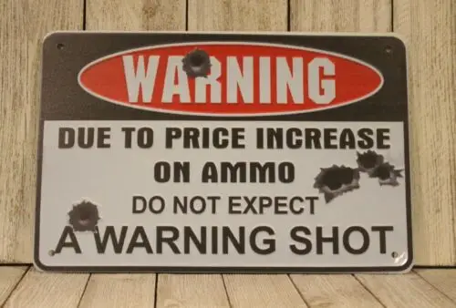 Warning Tin Metal Sign Gun Owner Lives Here No Warning Shots FAFO Front Door-Aluminum