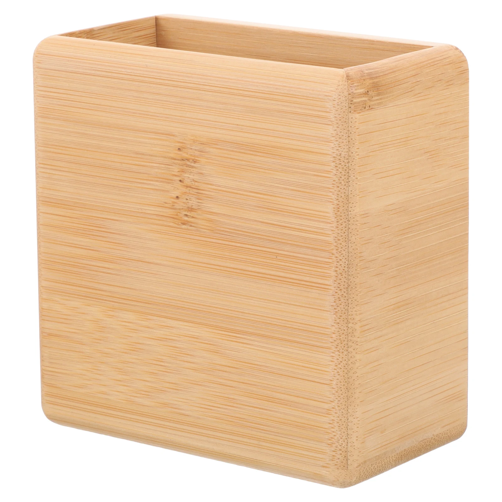 

Remote Control Holder Wall Mounted Storage Box Bamboo Rack Phone Keys Charging Port Design No Drilling Required Space Saving