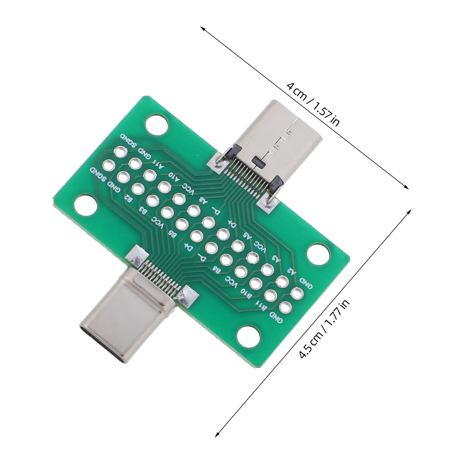 Type C Pin Board Male to Female USB Type-C Adapter Board Double Sided Insertion for Device Debugging Testing USB C Adapter Pcb