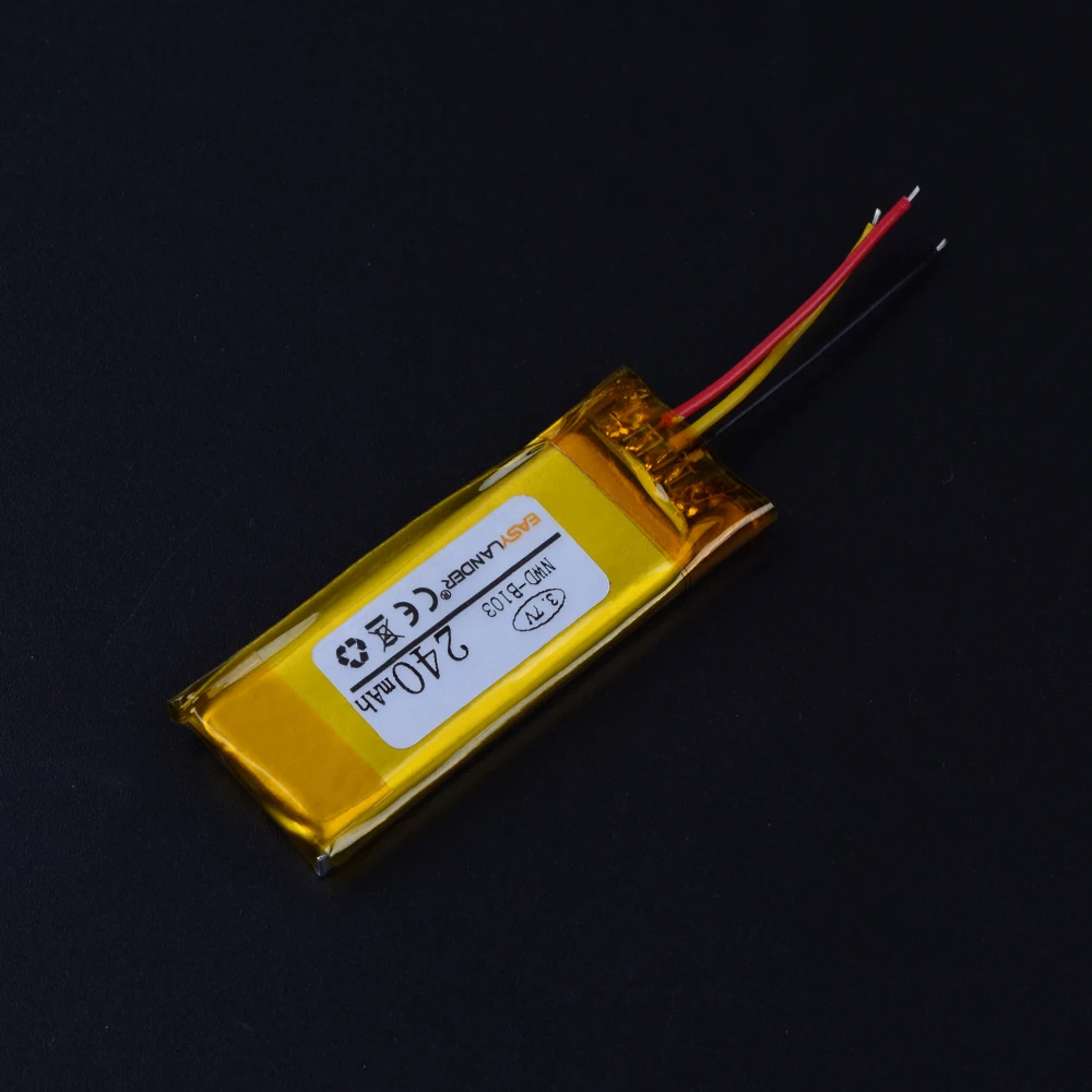 Batería de polímero de iones de litio de 3,7 V y 240mAh para reproductor MP3 SONY NWD-B103F NWD-B103 NWDB103 NWDB103F
