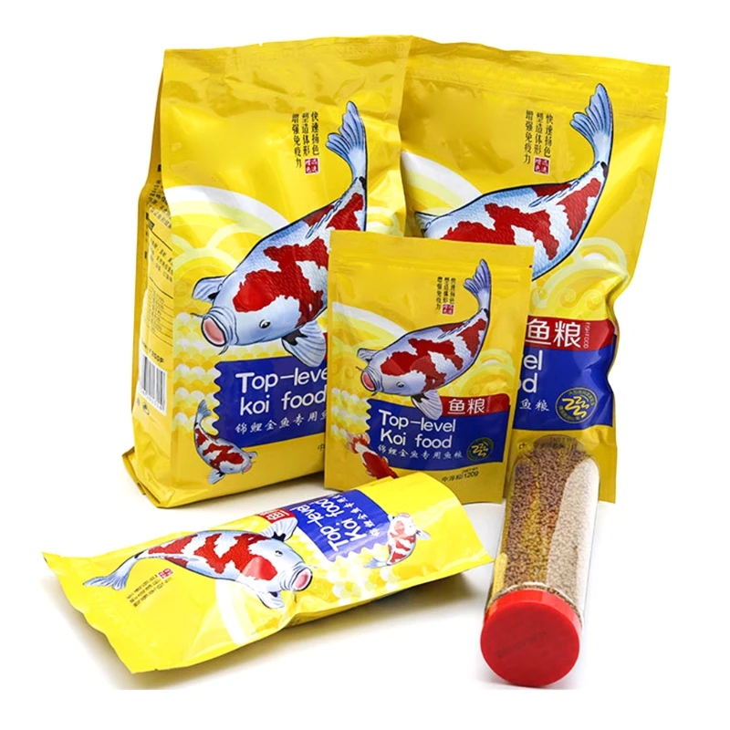 อาหารปลาเม็ดละเอียดลอยสำหรับปลาทองอมก๋อยเพิ่มสีสันของปลาเขตร้อน