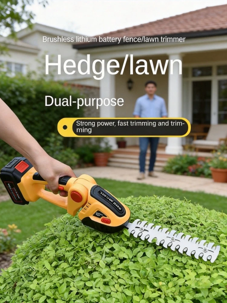 

Handheld Cordless Lawn Trimmer, Rechargeable Lithium Battery Small Household Electric Weeding Hoe