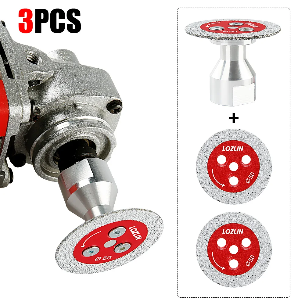Diamond Cutting Disc 2 Inch M14 5/8-11 M10 Flange Detachable Carving Tool Blade for Granite Marble Tiles Stone Cutter Blade 50mm