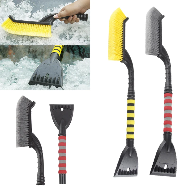 Detachable 2 In 1 Car Snow Shovel Sweeping Cleaning Brush Auto Windshield Ice Scraper with Foam Handle Cleaning Tools snow plow