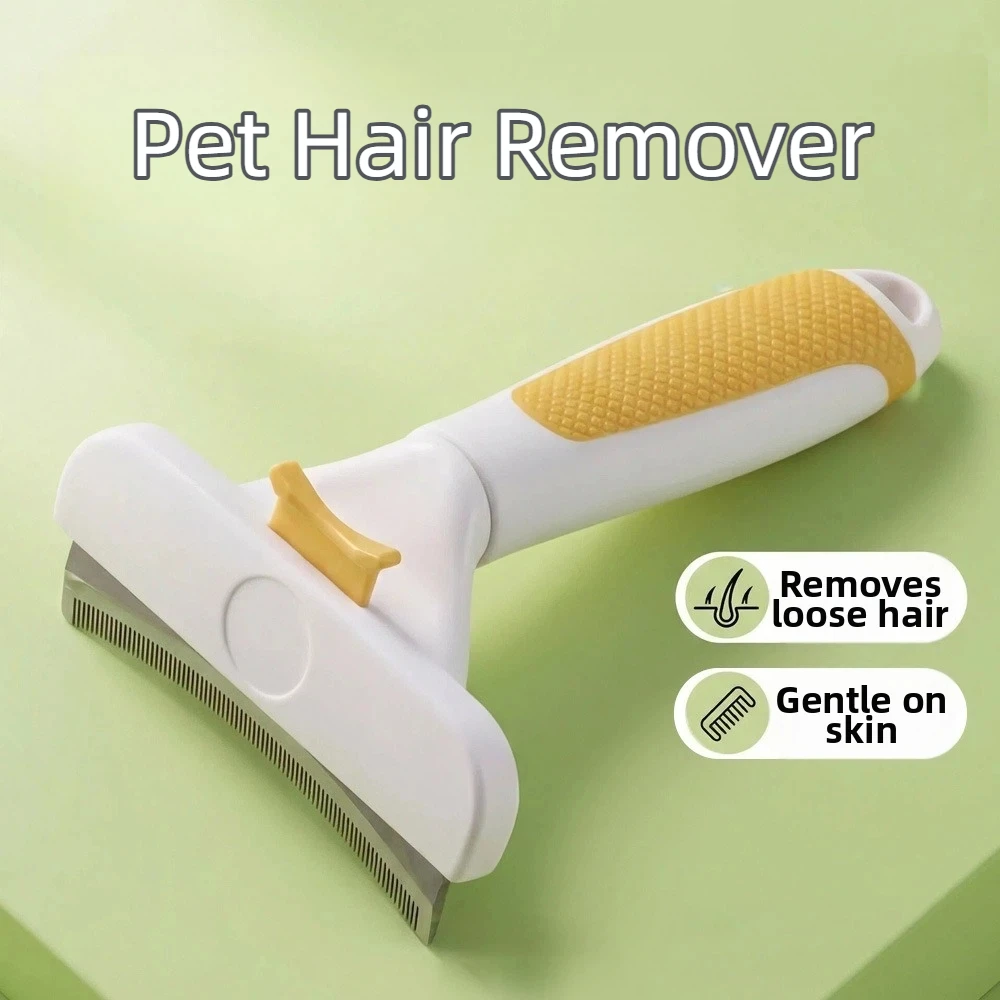 New Stainless Steel Tooth Cat Detangling Brush Arched Head Anti Slip Cat Hair Remover Anti Tangle Pet Care Supplies Home Use