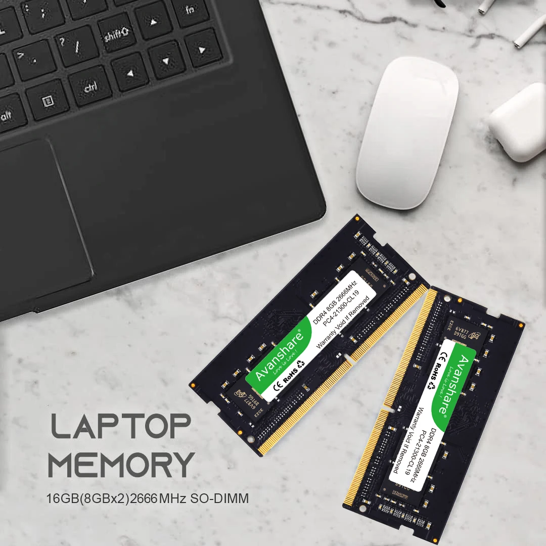 Imagem -04 - Avanshare Memoria Ram Ddr4 8gb 4gb 16gb 2400mhz 3200 2666mhz Sodimm Notebook High Performance Laptop Memory