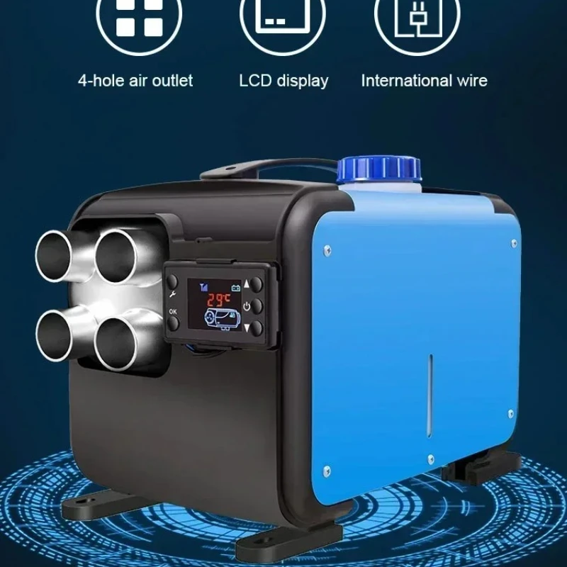 

Aluminum Shell Diesel Heater Car Heater 24V 5 8W Engine Preheater Air Parking Heating Warmer Wireless LCD Remote Control
