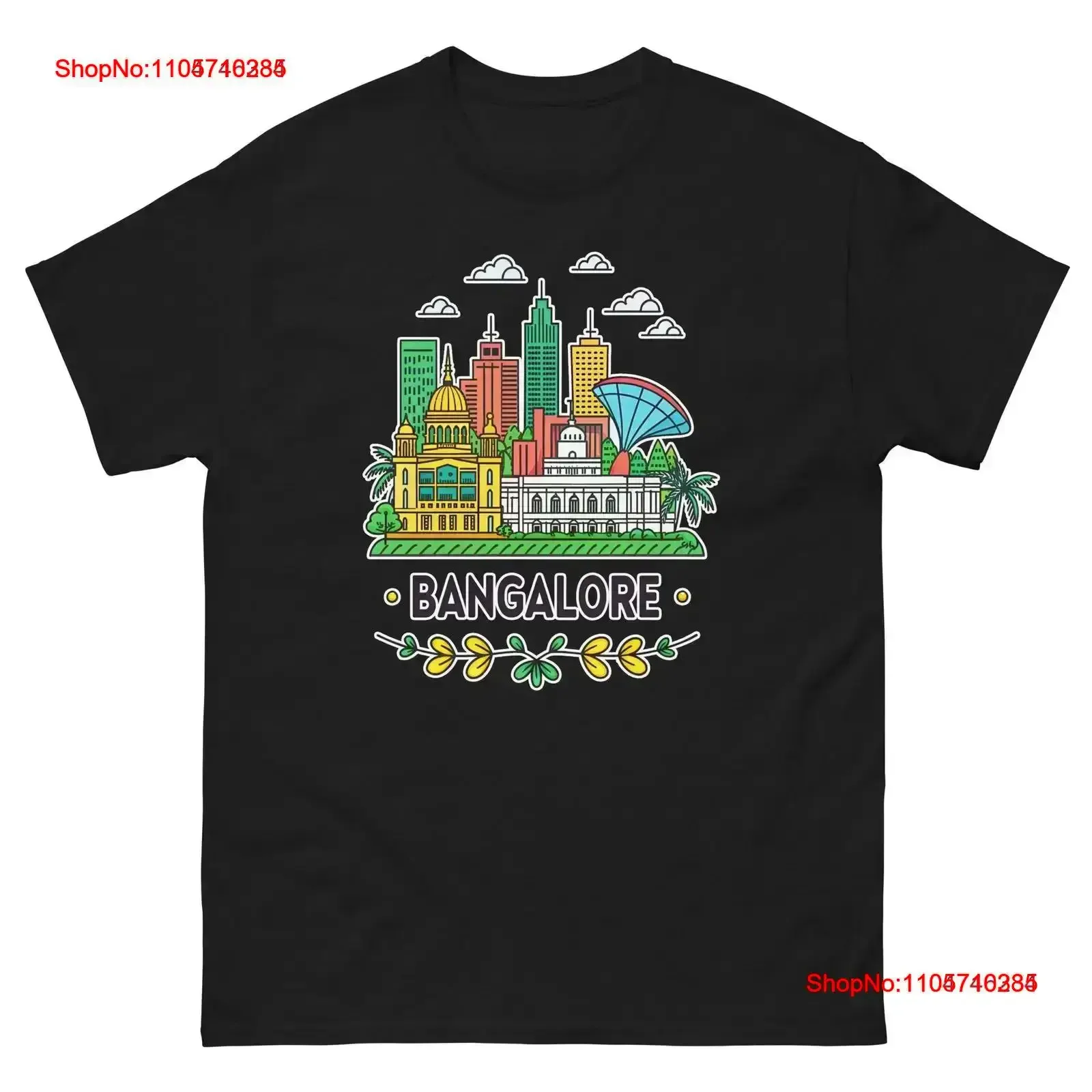 Bangalore World Travel Urban Area City T Shirt vintage Washed Casual homme fashion Stylish streetwear designer clothes graphic