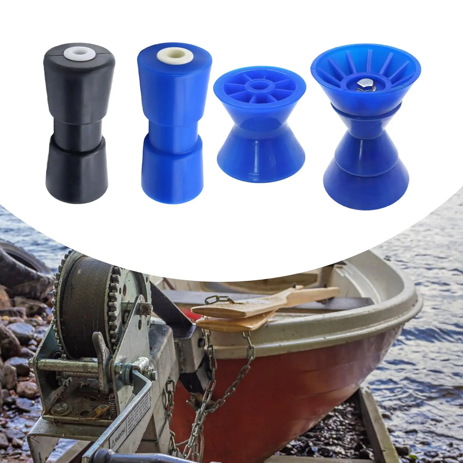 

Boat Trailer Roller Rubber Sturdy Professional Roll Smoothly High Reliability Marine Tool Heavy Duty for Warehouses Yacht