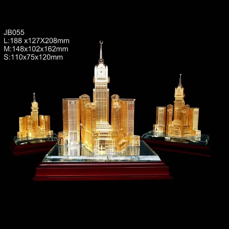 Makkah royal clock tower crystal building model