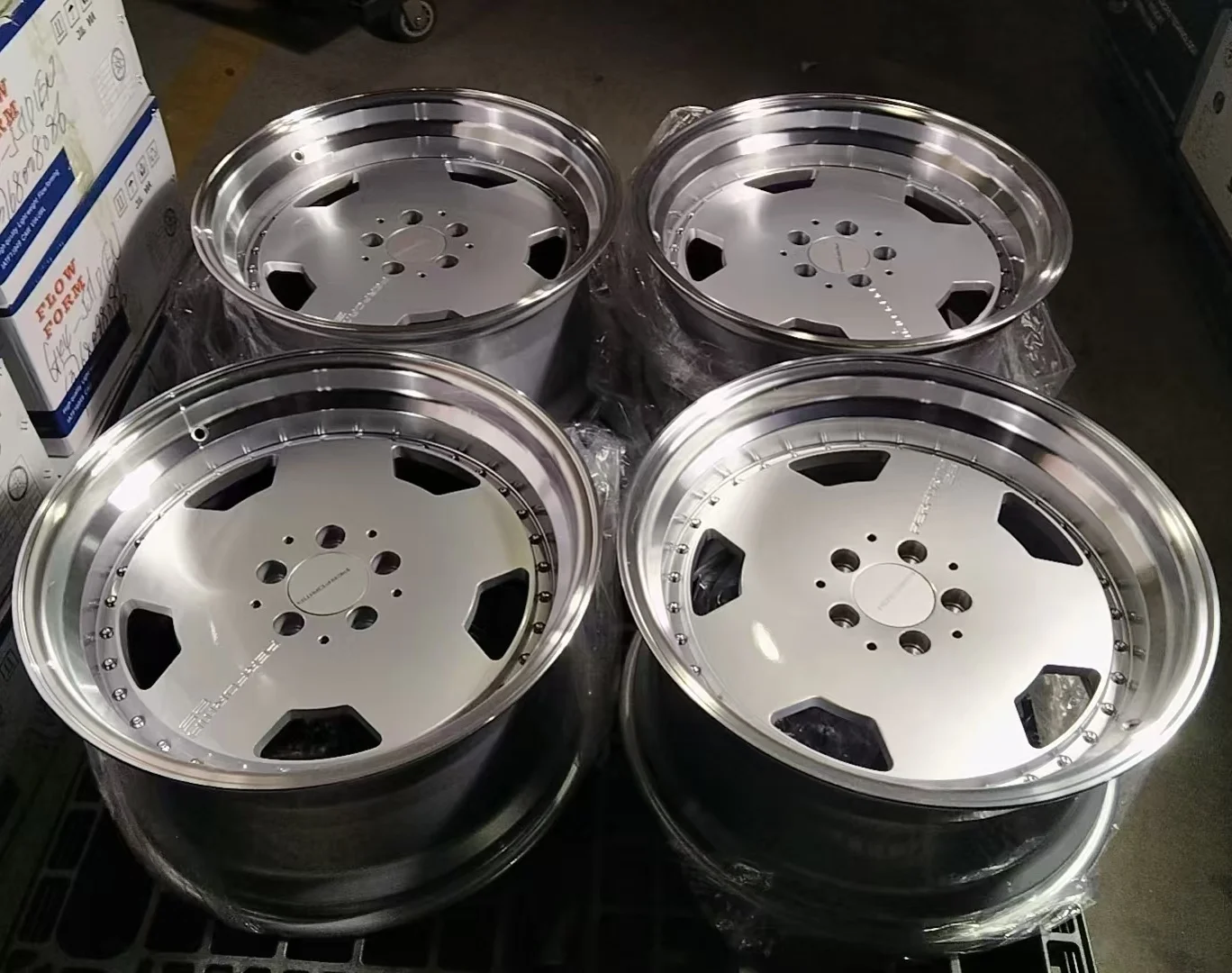 

R19 19inch 5 Holes 112 Silver Machine Face Alloy Cast Car Wheels Rims for audi Kia Mercedes benz C250