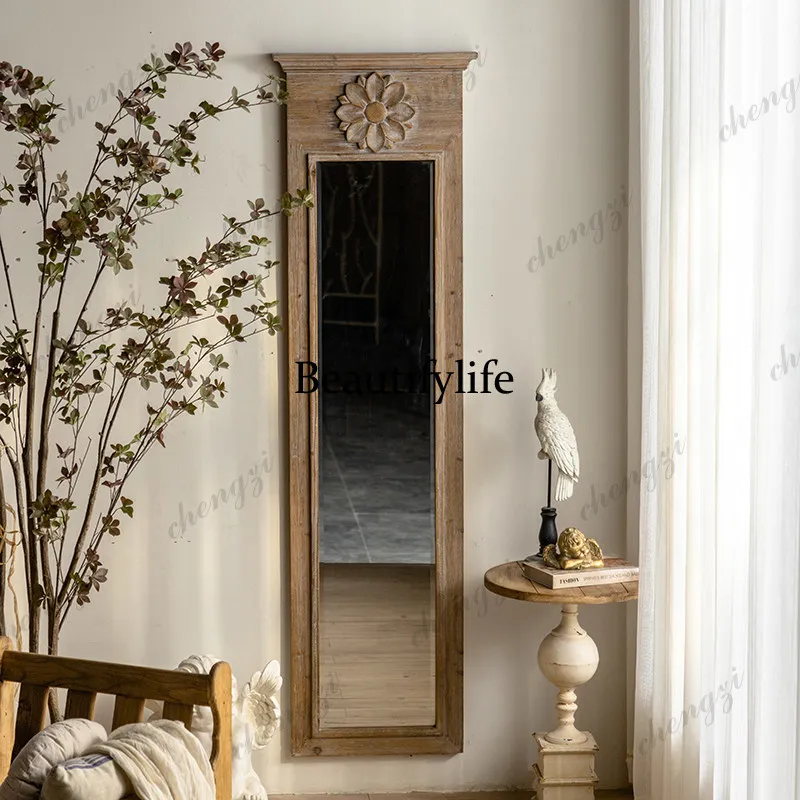 Luxury Flower Mirrors Full Body Vintage Nordic Living Room Mirrors Full Body Design French Espejos Decorativos Home Decorations