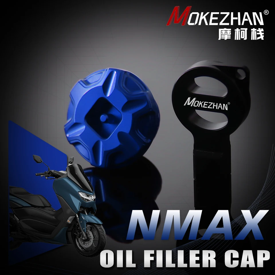 Motorcycle Anti theft Engine Oil Filler Cap Plug Cover For YAMAHA NMAX N-MAX 125 155 NMAX125 NMAX155 2015-2024 2023 Parts