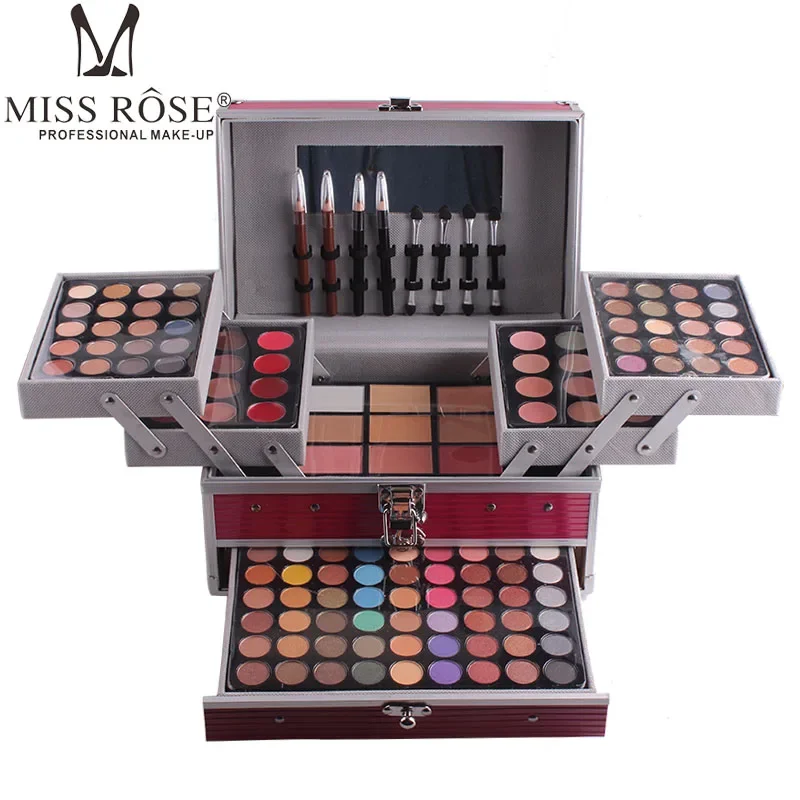 

Makeup Set Box Full 49/190 Color Eyeshadow Powder Lipstick Eyeliner Concealer Blush Make Up Kit Aluminum Cosmetics For Women