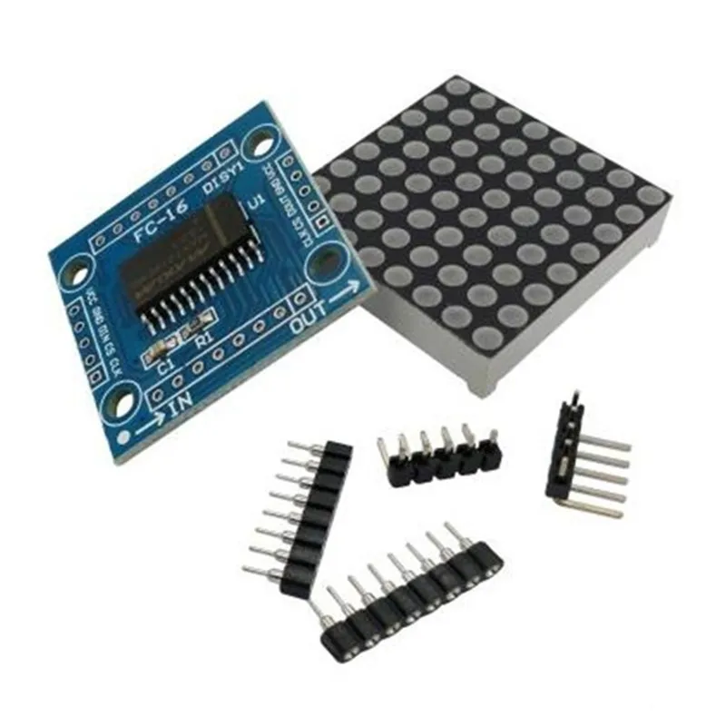 MAX7219 LED Dot Matrix Module  51/STM32 Single Chip Microcomputer Control Drive Parts are Not Welded