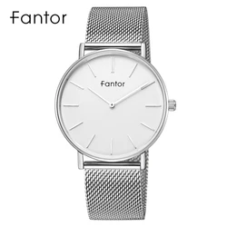Fantor Brand Ultra Thin Men Watch Minimalist Men Wristwatch Casual Man Business Quartz Watches Fashion Quartz Wristwatch