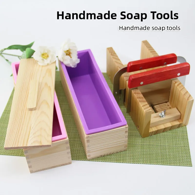 

Разделочная доска для мыла ручной работы, резак для мыла с длинным тостом, холодный профессиональный силиконовый ящик для инструментов «сделай сам», форма для выпечки из соснового дерева, кухонный инструмент