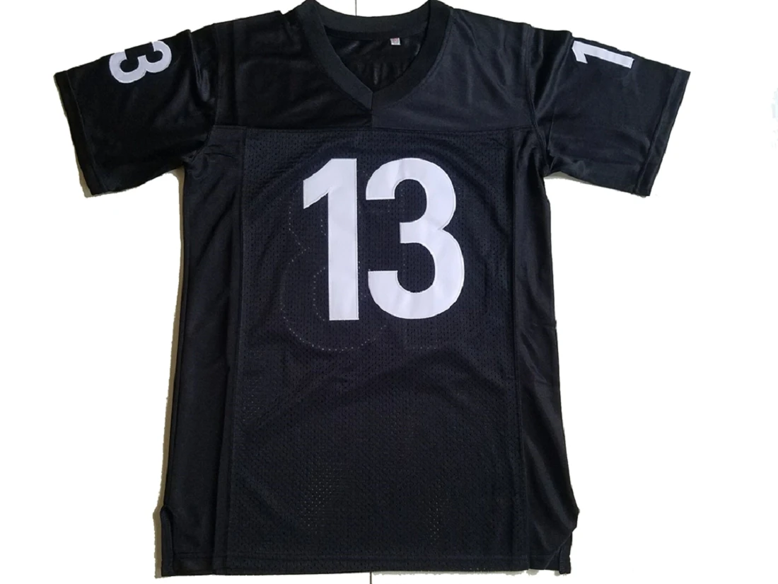 American Football Jersey Any Given Sunday Miami Shark 13 Beamen Outdoor Sports Mesh Ventilation Sewing Embroidery Black White