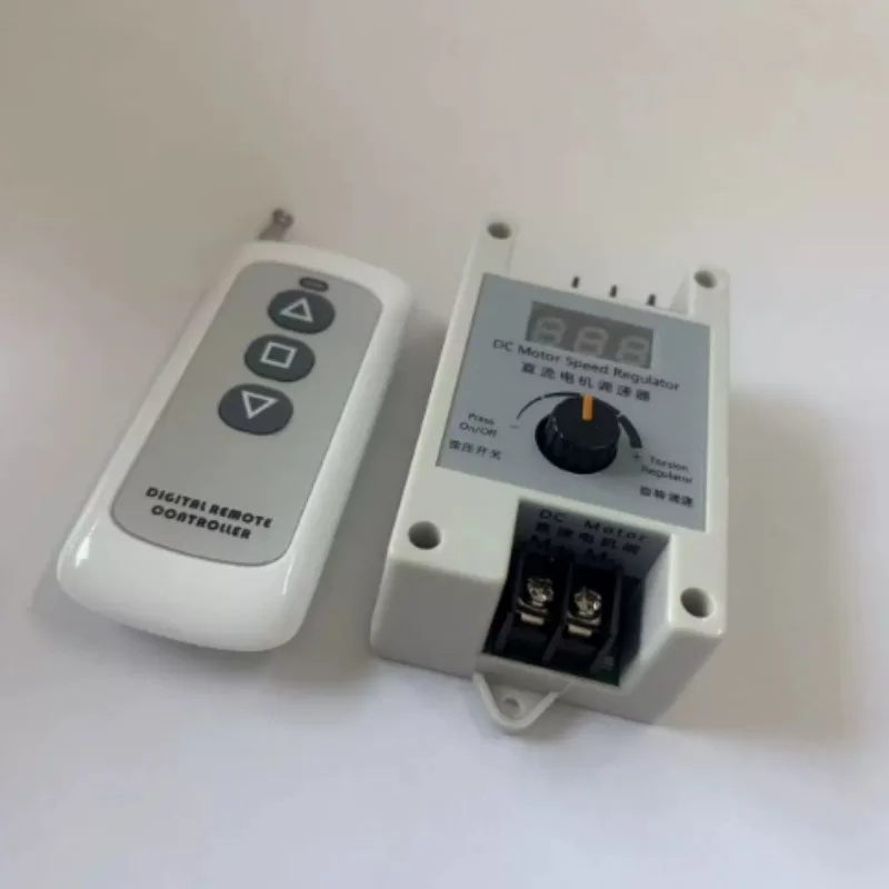 DC6V-24V 3A PWM Motor Speed Controller with 433MHz Remote, Stepless Electronic Regulator for DC Motor