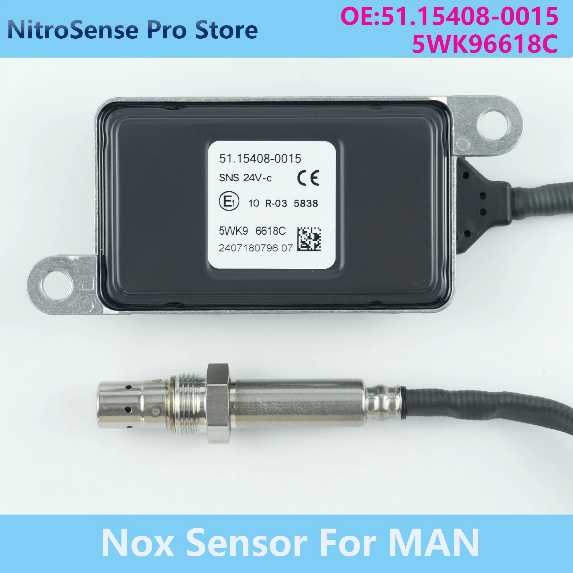 

5WK96618C 5WK9 6618C 51154080015 51.15408-0015 New Nitrogen Oxide Sensor 24V For MAN TGA TGL TGM TGS TG NOx Sensor
