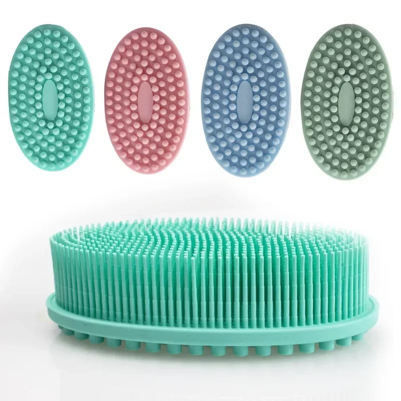 Baby Silicone Bath Brush for Gentle Cleansing and Massage - Soft Bristles for Full Body Scrub