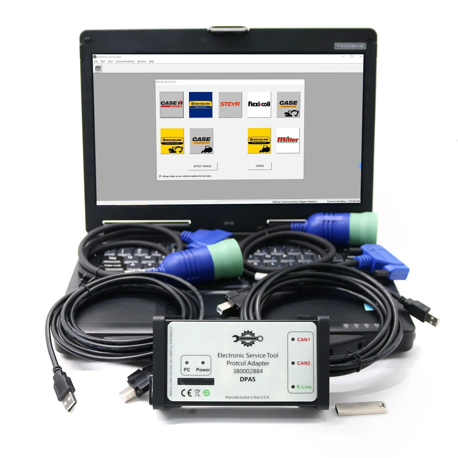 New CNH DPA5 DIAGNOSTIC KIT Tool CNH EST For New Holland Electronic Tool V9.11
