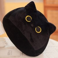 Kawaii Black Cat 20cm Plush Doll High Quality Plump Animal Kitten Stuffed Soft Gifts for Boys Girls Friends Decorate Childrens