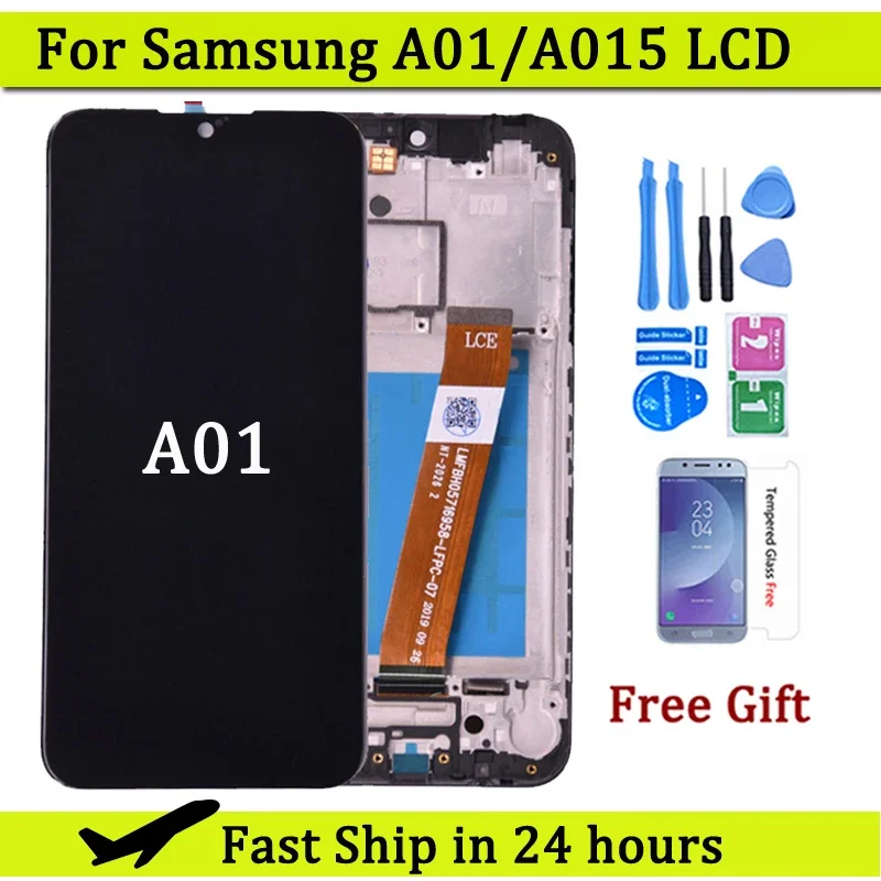 5.7\'\' LCD For Samsung A01 A015 A015F LCD display With Touch Screen Assembly for Samsung SM-A015F/DS  lcd screen