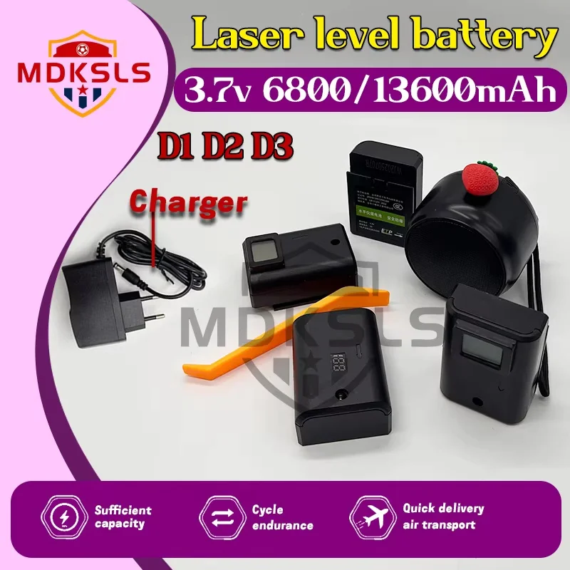 Rechargeable Lithium Battery Suitable For 12/16 Lines Laser Level Suitable For 3D/4D Laser Level- Level Accessories MDKSLS 2026