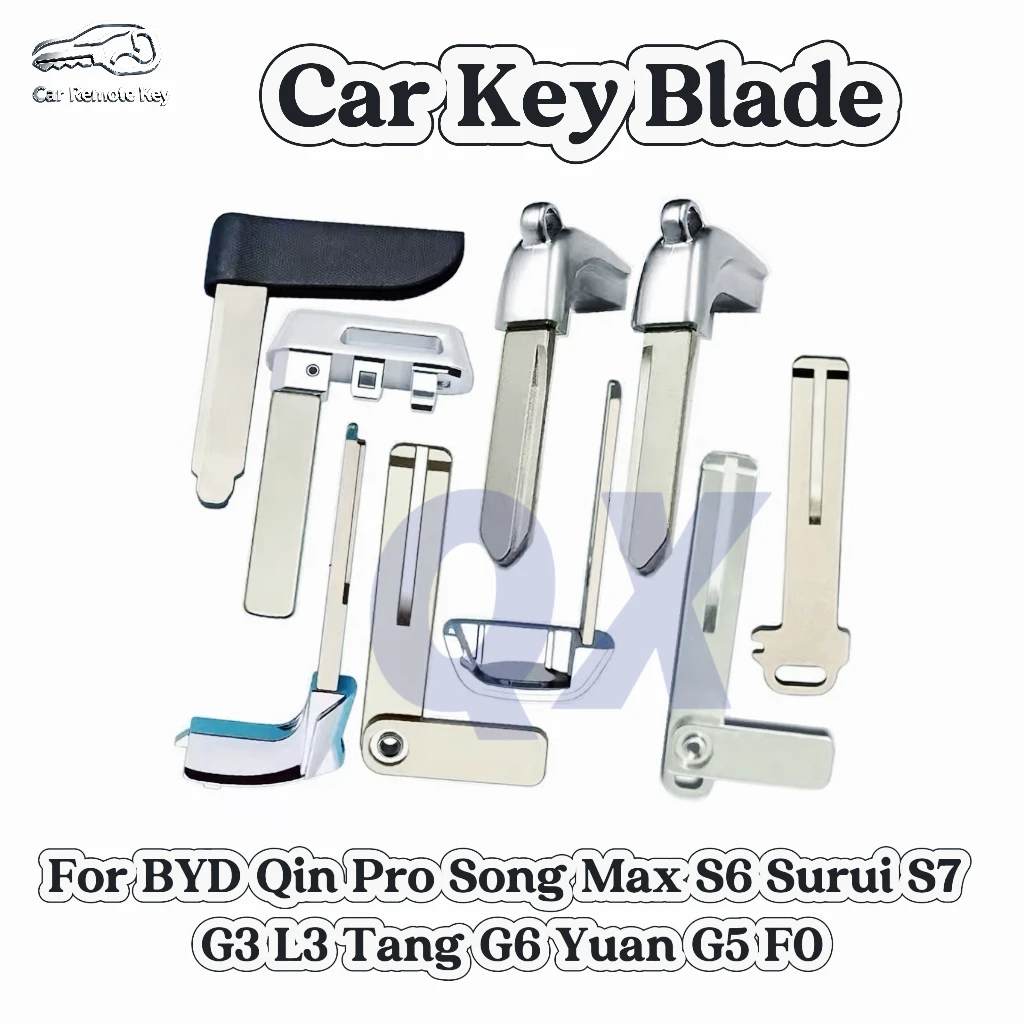 Remote Smart Emergency Key For BYD Qin Pro Song Max S6 Surui S7G3 L3 Tang G6 Yuan G5 FO Keyless Uncut Blade