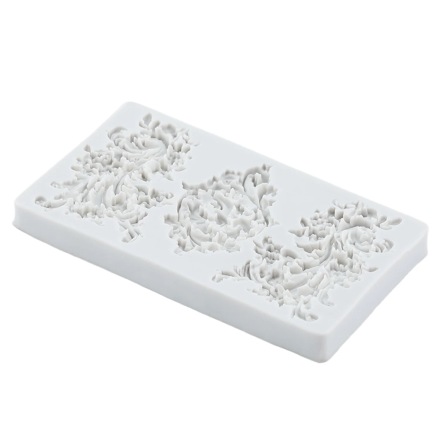 الباروك قوالب السيليكون الإغاثة زهرة فندان أدوات تزيين الكعكة كعكة بالشيكولاتة قطرة الغراء الطين راتنجات الايبوكسي قوالب السيليكون