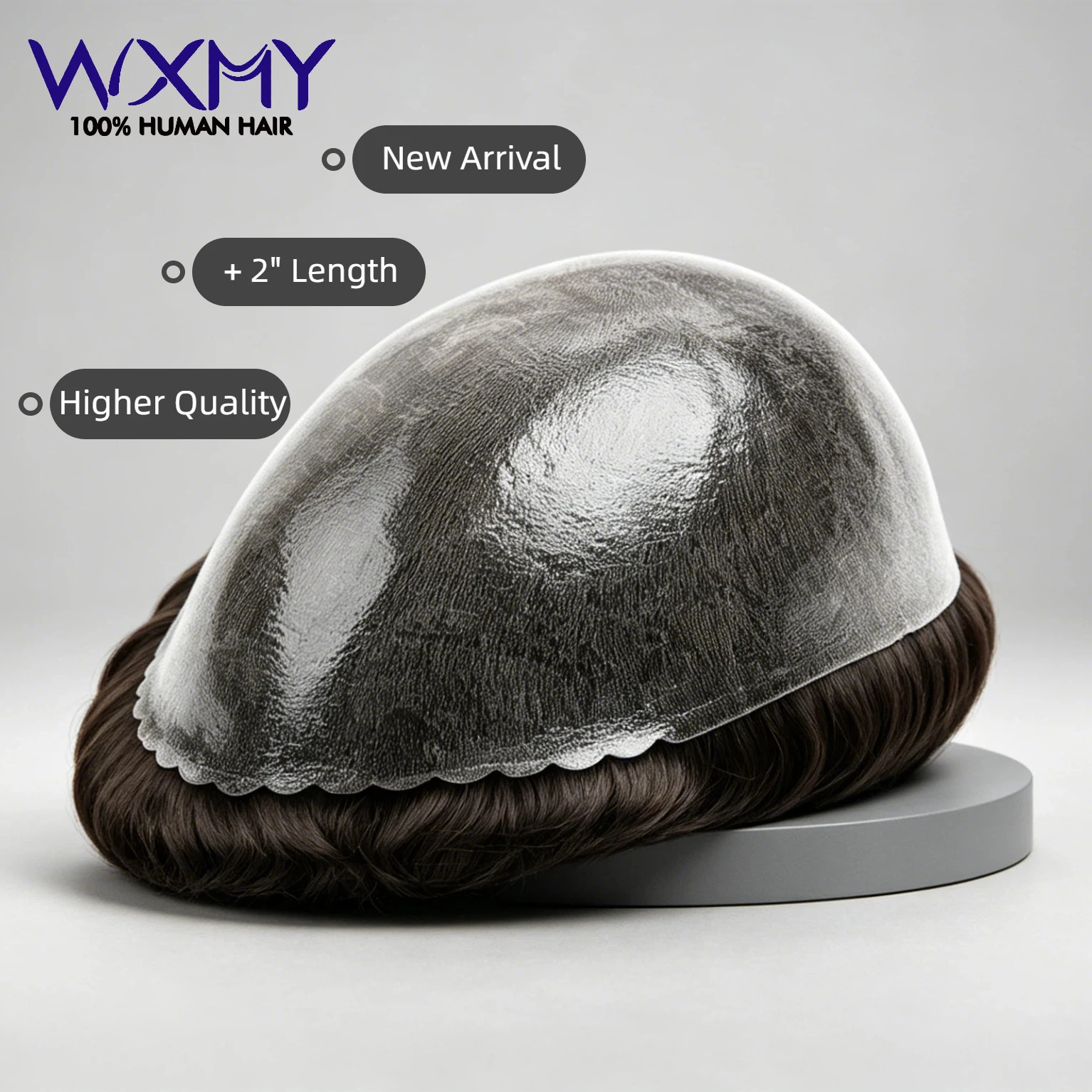 Toupee  Men Hair 0.08mm Skin Base Durable Man Wig Male Hair Prosthesis 8‘’ Natural Human Hair Men's Capillary Prothesis Systems