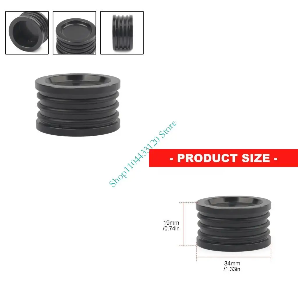 0XXD Replacement Aluminum Shaft Seal Cap Billet Camshaft Seal Cover Cap Plug Auto Accessories Easy Installation
