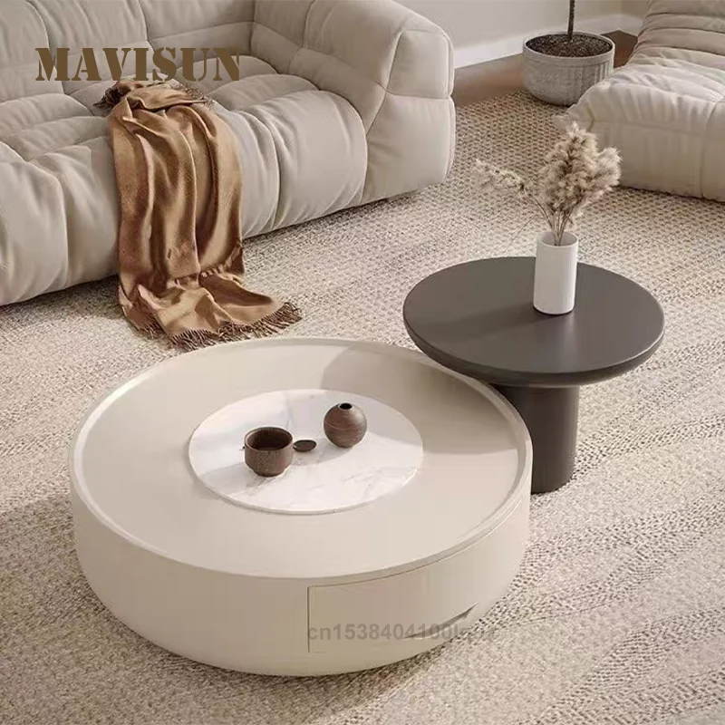 

Italian Style Modern Coffee Table 85cm With Drawer Minimalist Design Living Room Furniture For Home Decor Wooden Coffee Table