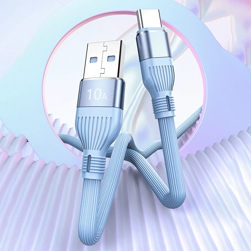 10A Fast Charging USB Type C Cable for IPhone 16 15 Samsung Huawei USB-C Quick Charge Data Transmission Charger Cord