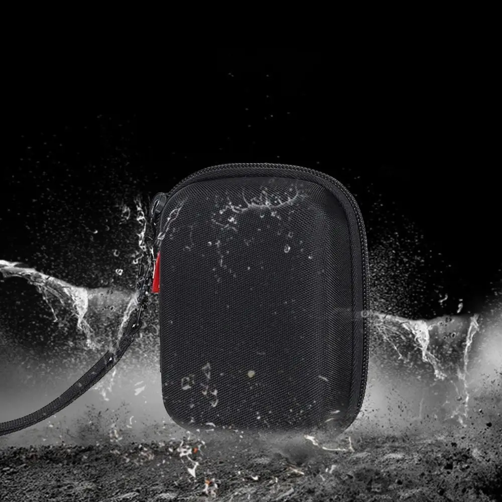 Hard Case Digital Camera Bag Shockproof Waterproof Cameras Storage Holder Zipper Pouch Black Camera Carrying Case Earphone Data